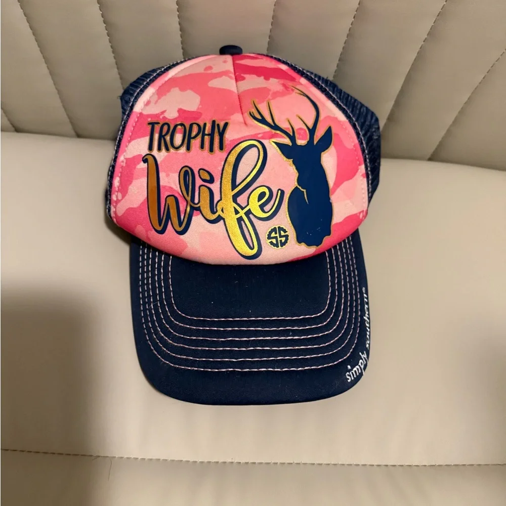Pink and Blue Trophy Wife Cap - Picture 2 of 3